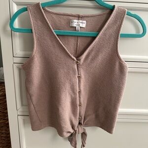 Madewell tie front tank top